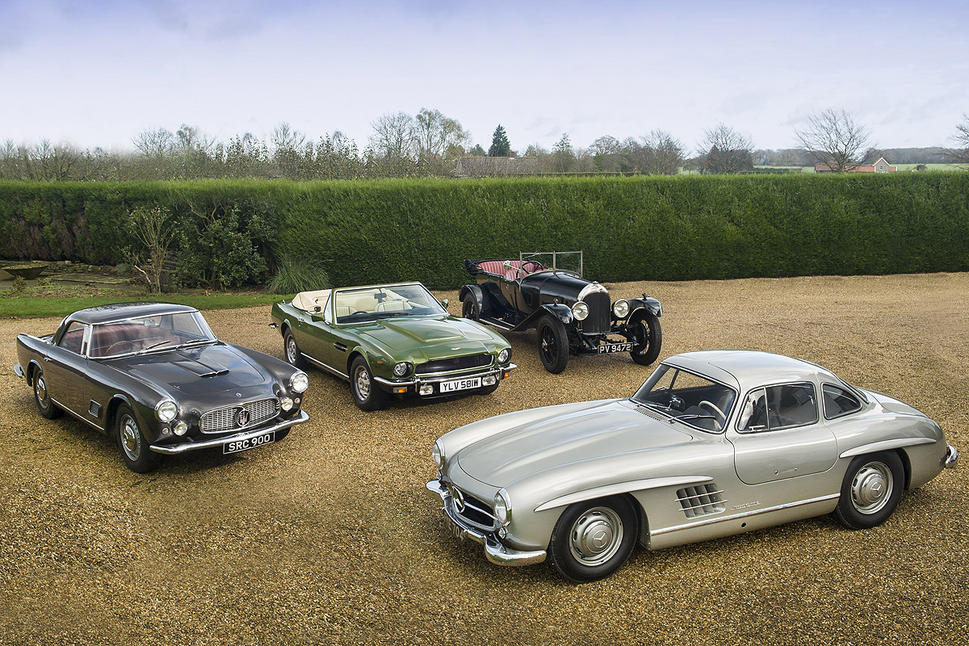 Mercedes-Benz 300 SL & Aston Martin V8 Volante